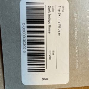 Everlane The Skinny Fit Jeans - Dark Indigo - Men’s 35x30